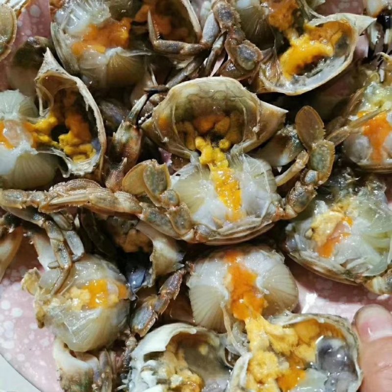 丹东特产腌制花盖蟹酱蟹小螃蟹500克即食