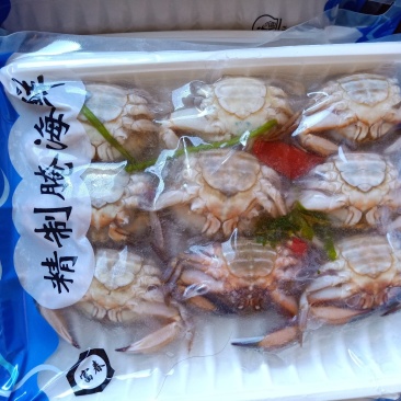 丹东特产腌制花盖蟹酱蟹小螃蟹500克即食