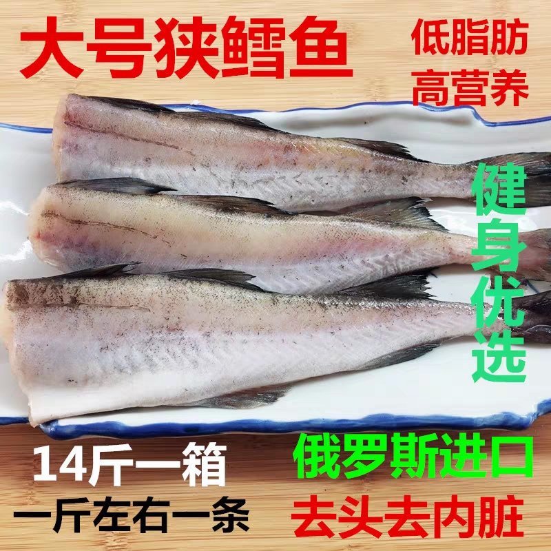 新鲜冷冻无头狭鳕鱼明太鱼低脂肪健身选择饭店专用商用