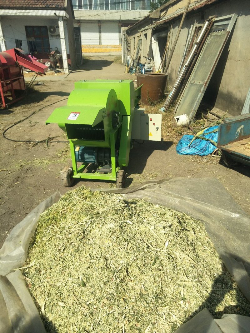 秸秆牧草粉碎机8吨产量铡草揉丝机畜牧养殖揉丝机