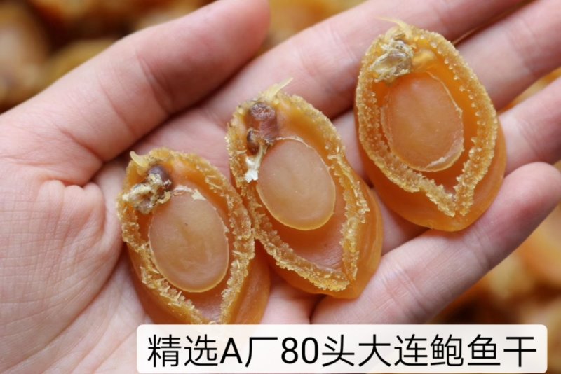 A厂大连足干鲍鱼干30-200头规格齐全批发一件代发
