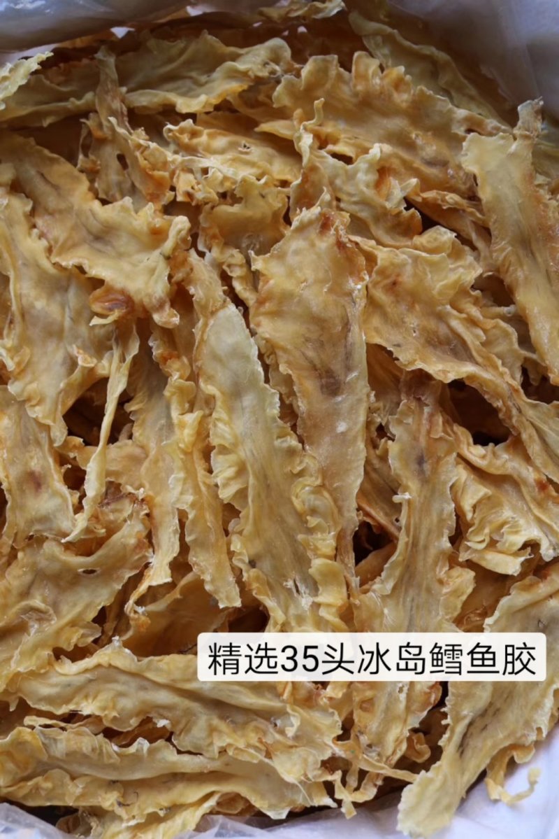 直销批发特级冰岛鳕鱼胶15头-150头规格
