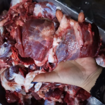纯干黄牛鲁西黄牛牛头肉坠