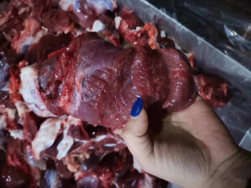 纯干黄牛鲁西黄牛牛头肉坠