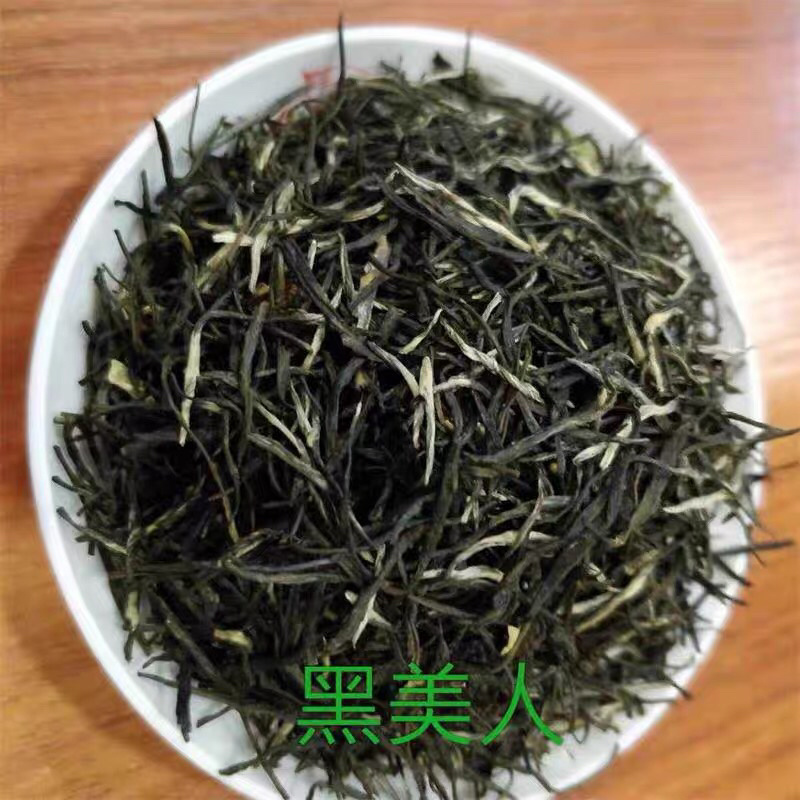 2022年新茶黑美人茉莉花茶广西横县特级尖细香针