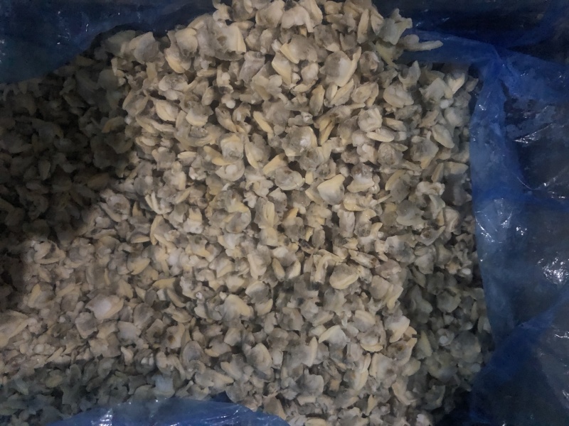 花蛤肉碎肉无沙干冰原汁原味有视频实拍