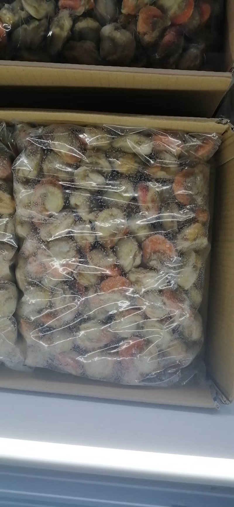 原汁北长岛扇贝肉20-40,40-60卵大1箱10斤净重