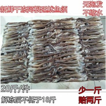 冷冻鱿鱼须阿根廷鱿鱼脚串二本足鱿鱼头商用20斤新海鲜包邮