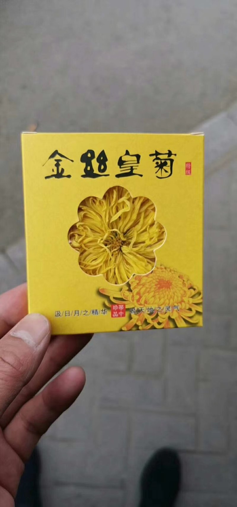 金丝皇菊花茶，金丝皇菊精品包装，花朵大，