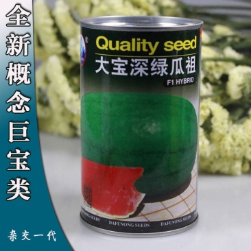 特大绿皮西瓜种子深绿瓜祖高产巨宝瓜种红瓤少籽皮薄耐裂春季