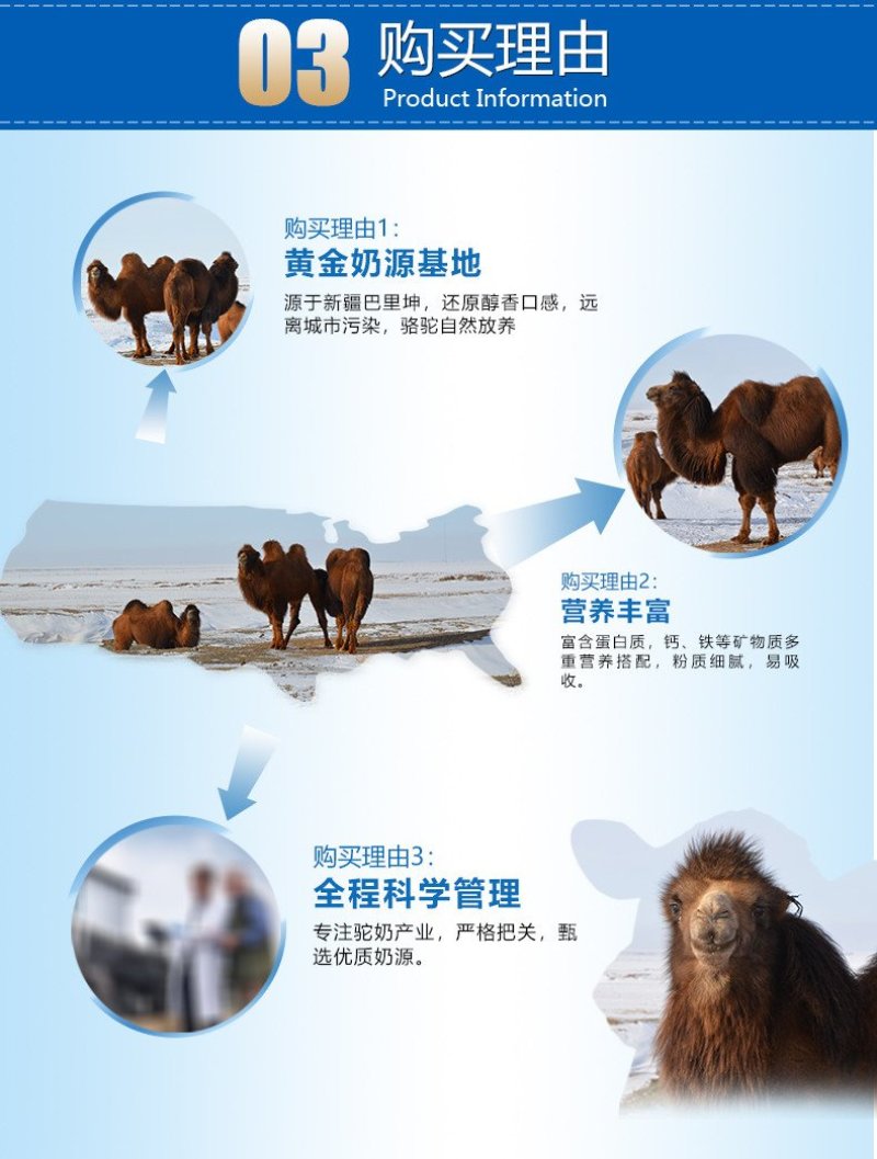 新疆高端正宗驼奶粉高钙驼奶粉假一赔十一件代发