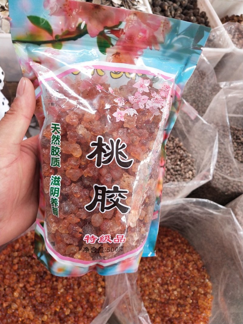 桃胶农副产品桃胶大颗粒干净无杂质