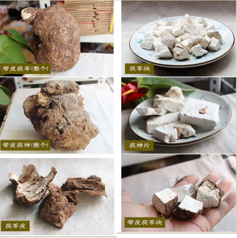 茯苓陕西无硫茯苓丁，一公分大小无粉沫，颜色白干度足。