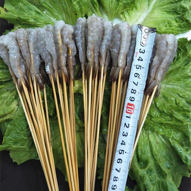 冷冻凤尾虾仁串1000串虾子串网红串串铁板烧烤油炸串海鲜