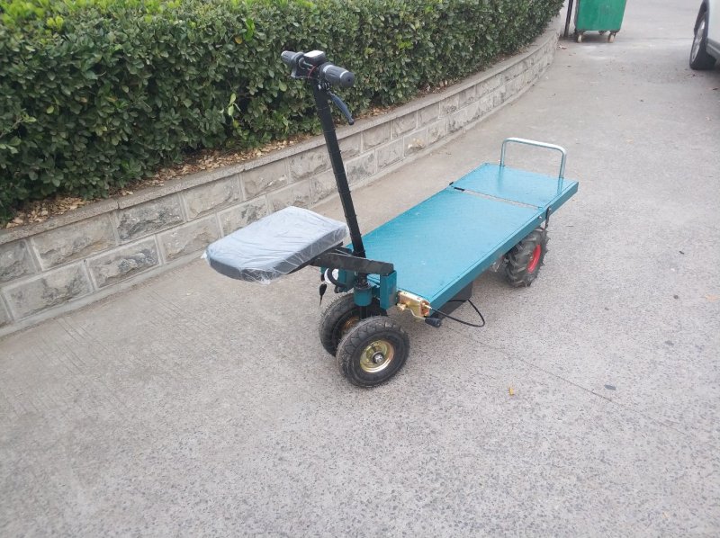 电动平板运输车拉货搬运车蔬菜大棚超市工地运输车可定制