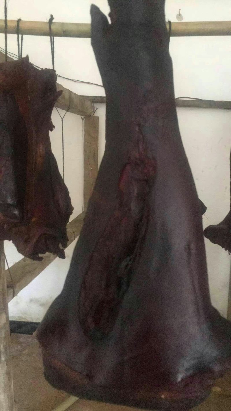 烟熏腊猪脚传统工艺无添加剂云贵川老家的味道