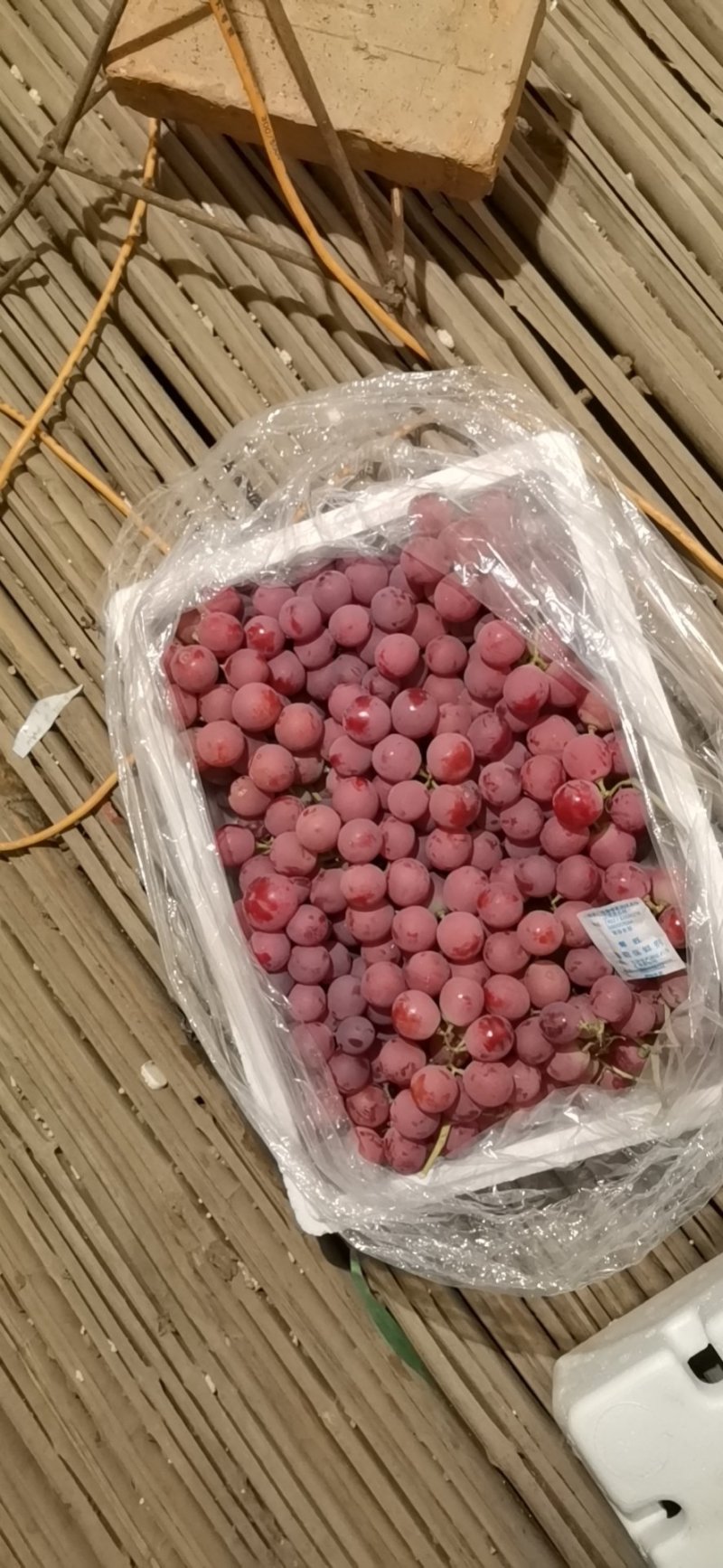 【优选】张家口精品红提葡萄，塑料筐泡沫箱包装常年供应