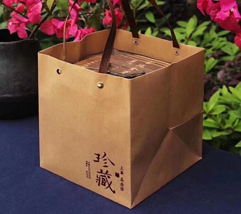 金芽普洱熟茶十年老茶木箱礼盒装500克包邮