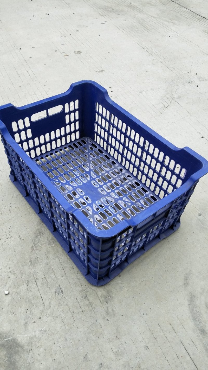 塑料水果筐，宝石蓝40斤果筐