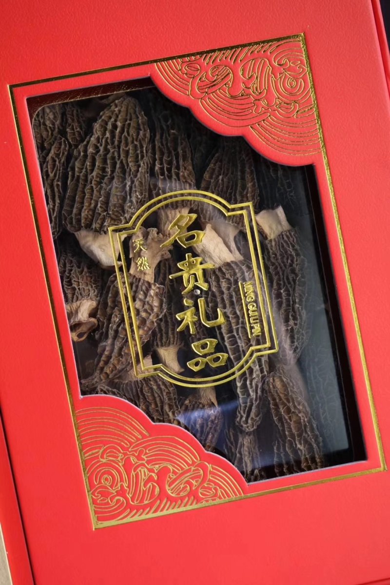 精选双拼礼盒黄花胶羊肚菌礼盒套装