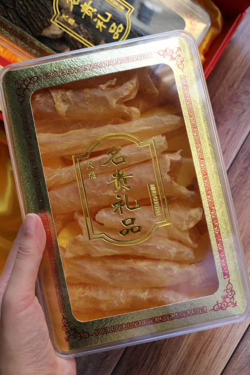 精选双拼礼盒黄花胶羊肚菌礼盒套装