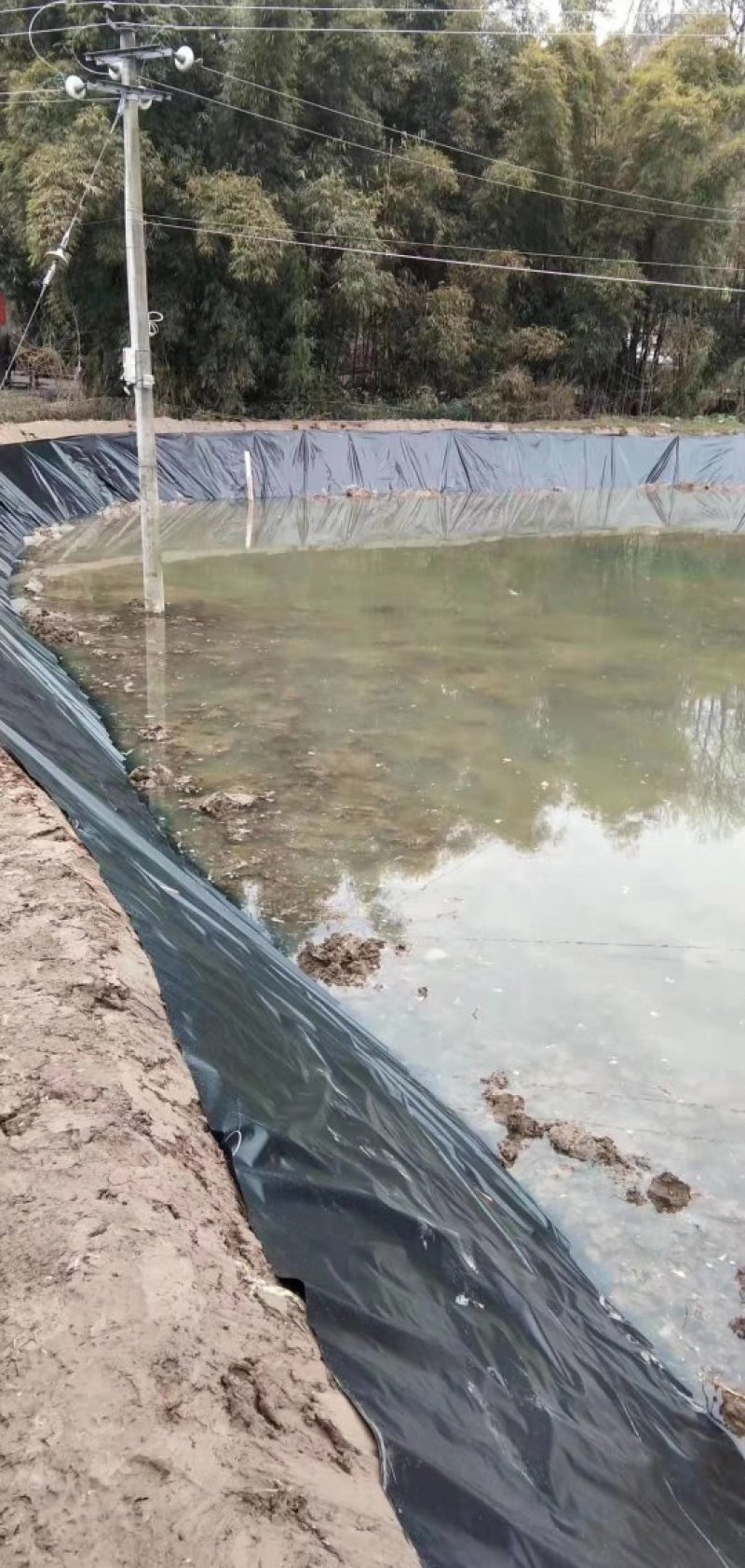 防水膜水产养殖鱼塘水池护坡虾池防参膜hdPe土工膜