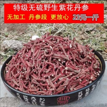 云南紫丹参干货整支丹参批发苗一斤丹参片丹参批发