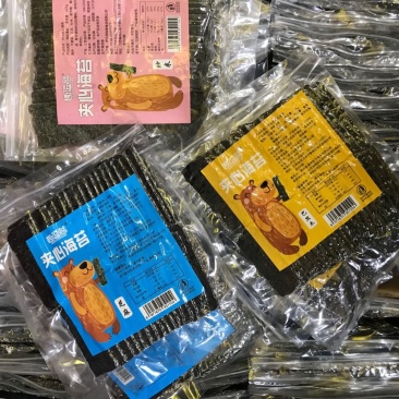 趣逗熊夹心海苔芝麻炒米巴达木口味