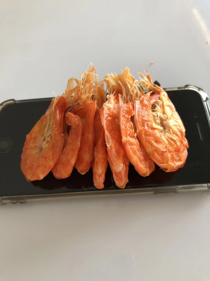 农村人自家养殖制作优质即食微波烤软虾干量大规格全