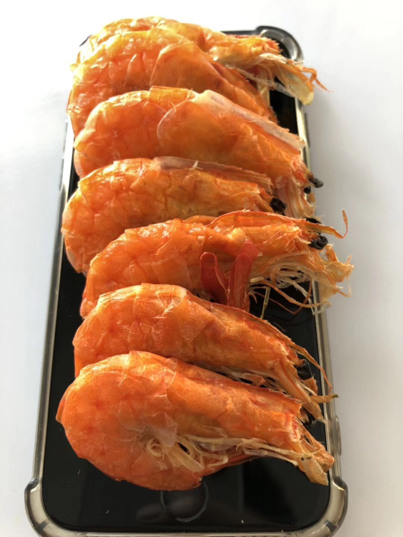 农村人自家养殖制作优质即食微波烤软虾干量大规格全
