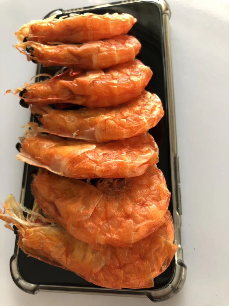 农村人自家养殖制作优质即食微波烤软虾干量大规格全