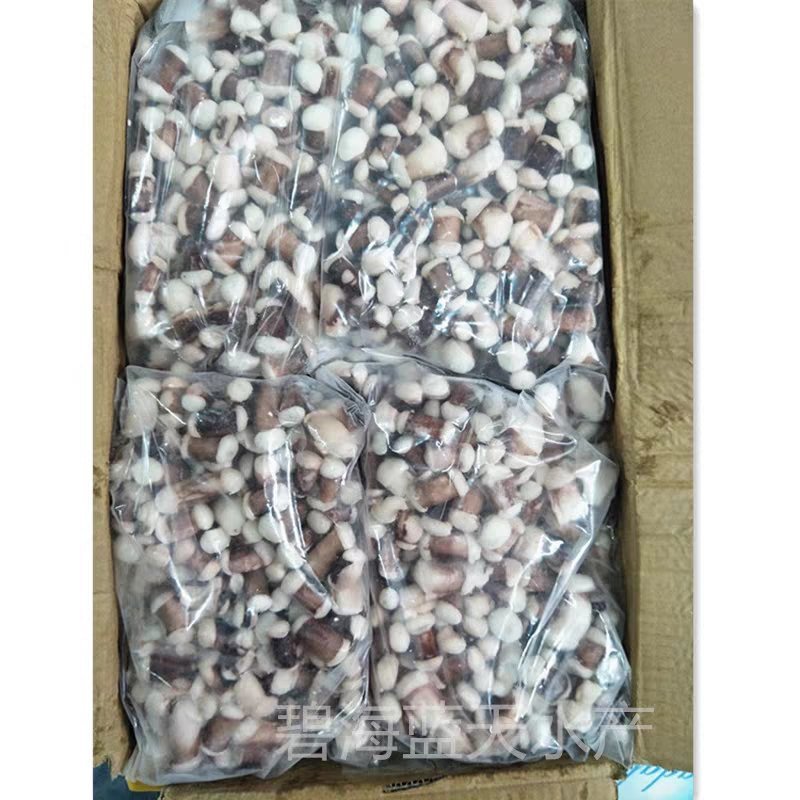 新鲜冷冻章鱼粒8斤章鱼丁海鲜商用章鱼小丸子八爪足鱿鱼切粒