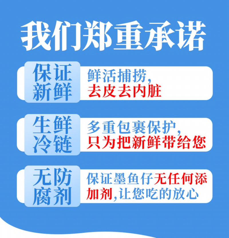 新鲜小墨鱼仔6斤鲜活冷冻包邮海鲜速冻花枝小乌贼