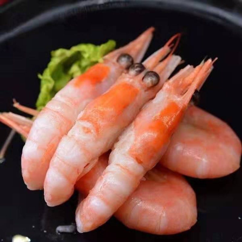 北极甜虾北大西洋海域刺身脯籽北极甜虾