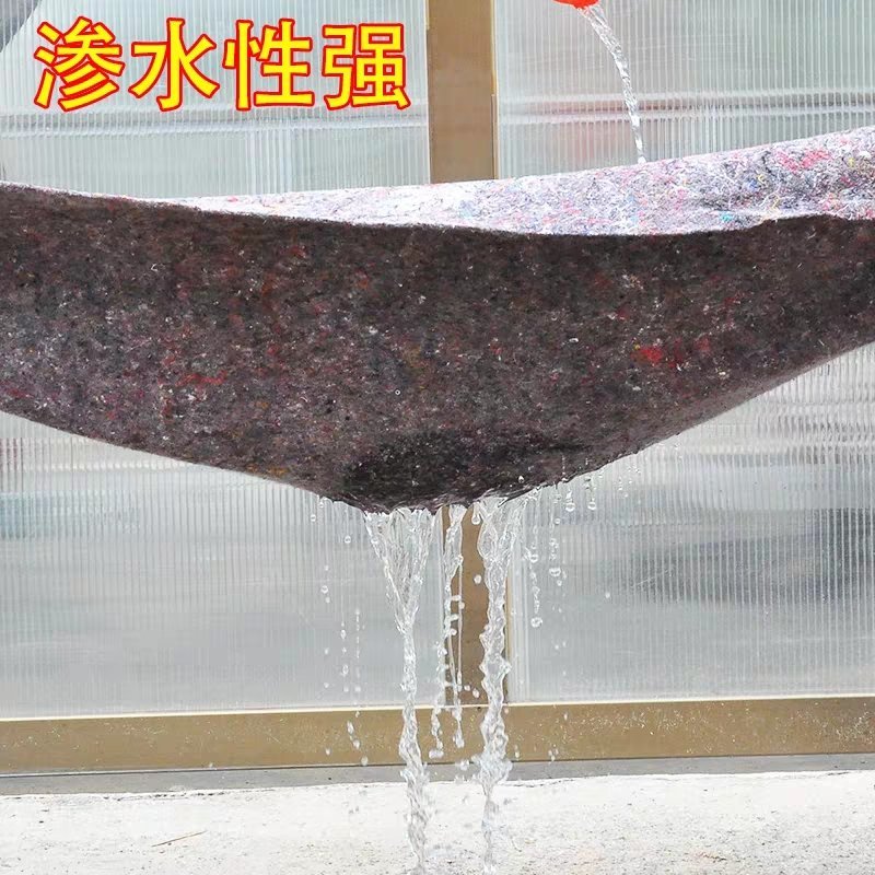 无纺布毛毡，土工布保温被防寒毯铺路，大棚黑心棉