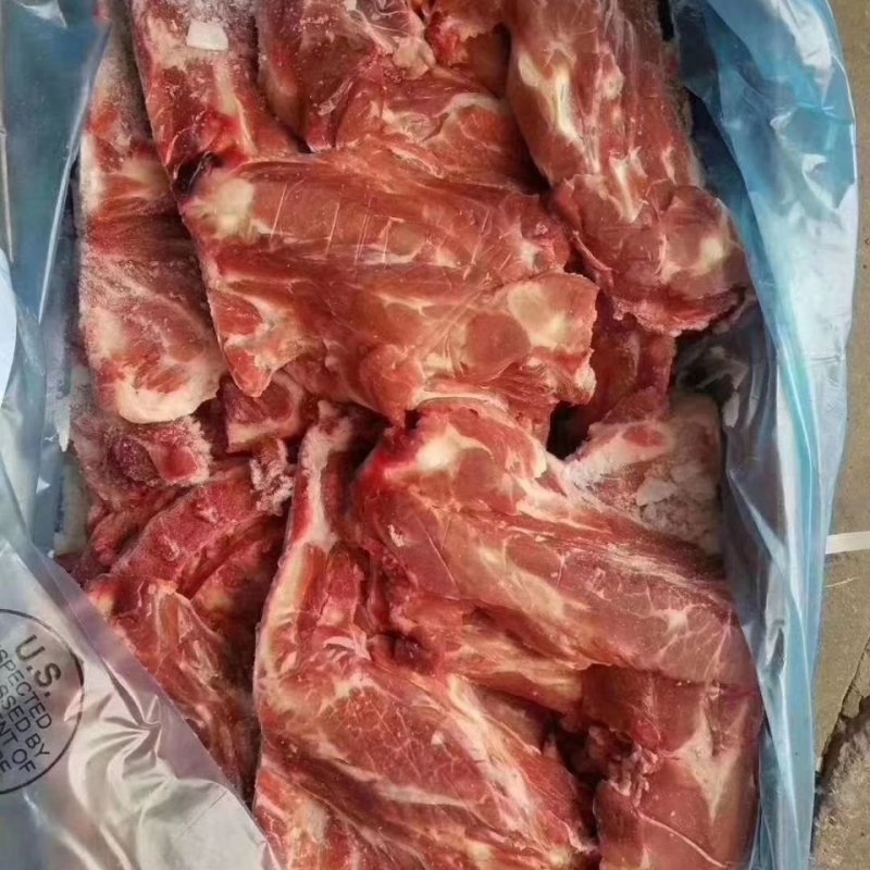 新鲜冷冻猪胫骨猪骨头肉多一箱30斤饭店食堂快餐熬汤食材