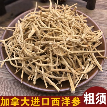 加拿大进口西洋参须滋补批发现货供应正品花旗参粗须