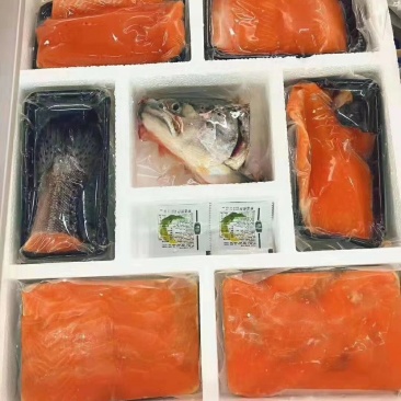 三文鱼分割礼盒包装，，，，