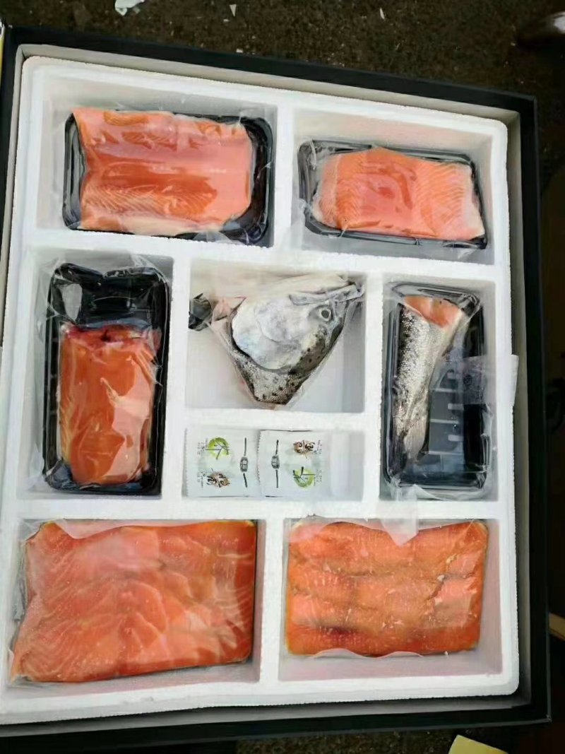 三文鱼分割礼盒包装，，，，