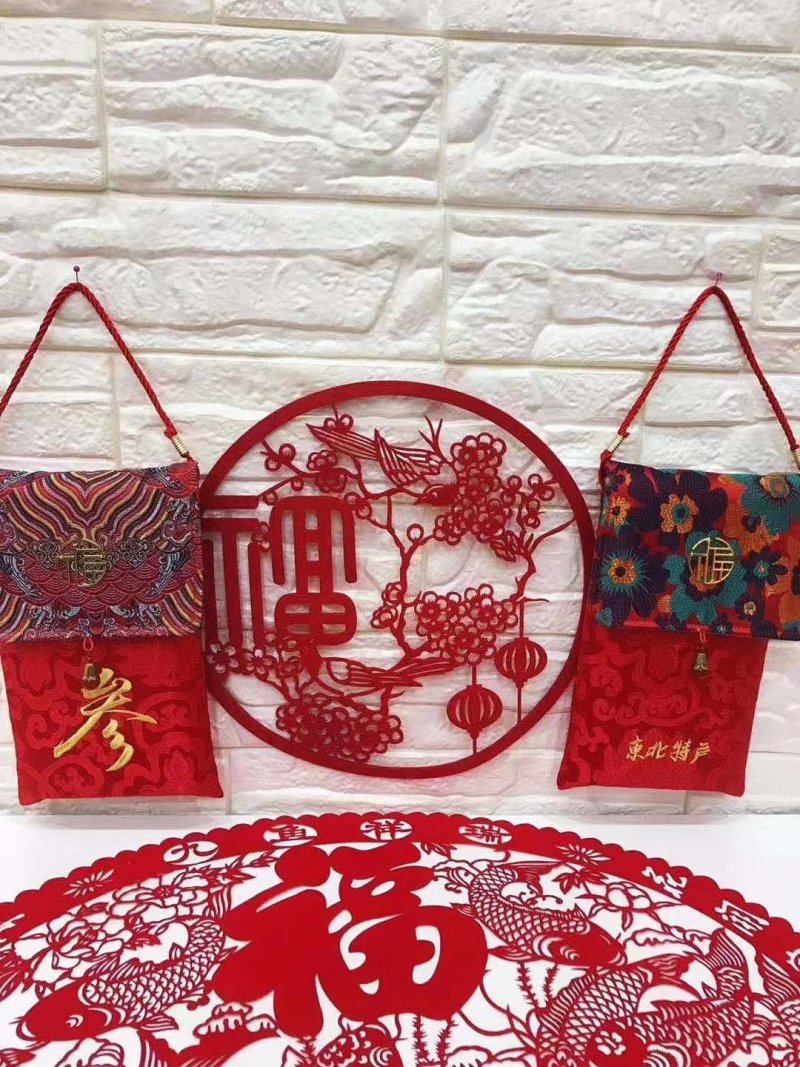 红包人参礼盒可装林下参，园参一盒四支装，