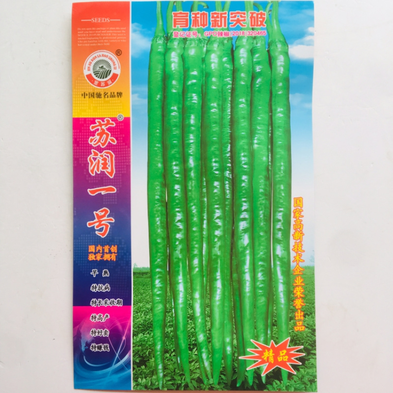 【精品特长线椒种子】苏润一号苏润一椒线椒种子辣椒亩产万斤