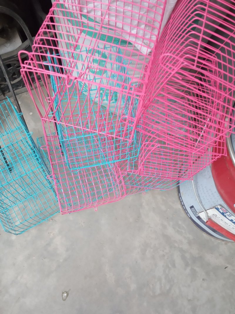 加密笼物摆摊兔子仓鼠小鸡等宠物便携式手提笼