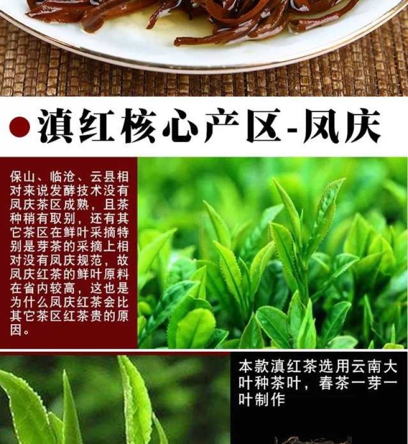 买1送1共500g2019春茶滇红茶云南凤庆滇红