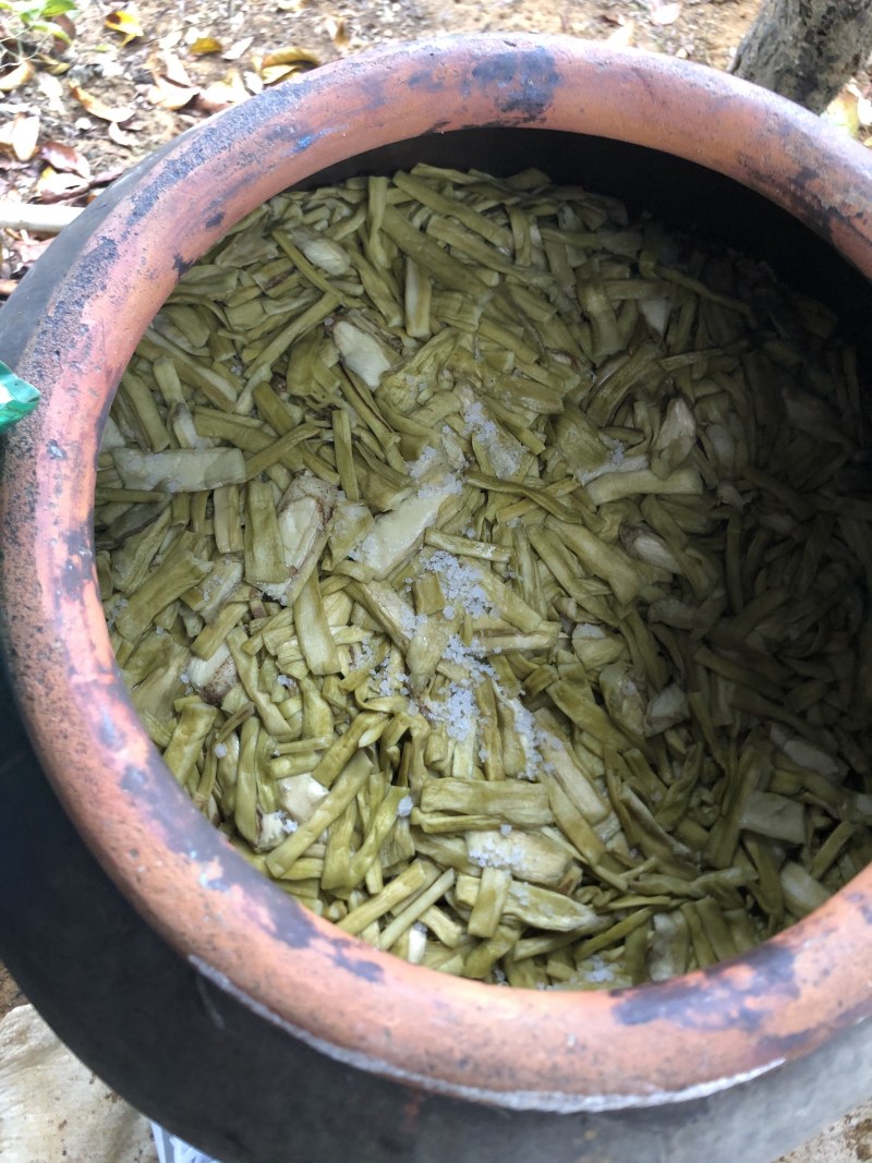 酸芋苗，芋苗干、芋蒙农家自制撕皮