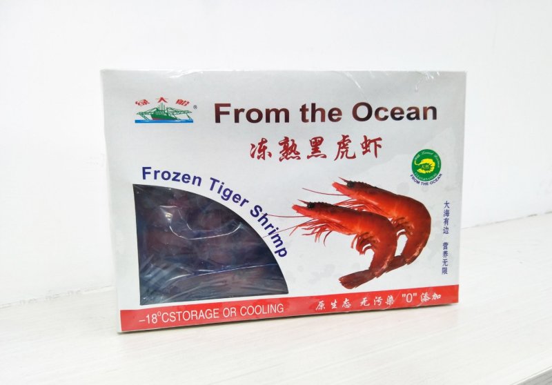 生冻，熟冻黑虎虾