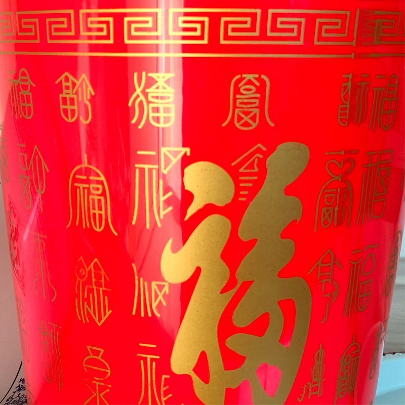 包邮特价清仓红色花盆塑料高筒特大仿陶瓷发财树花盆大口家用