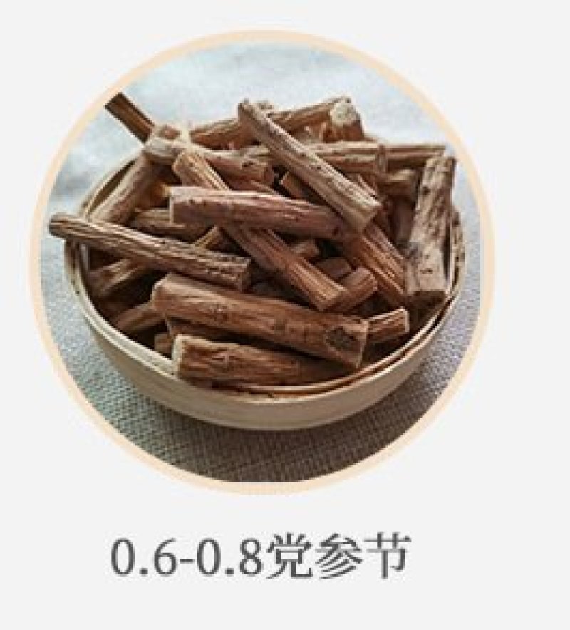 甘肃党参新货全干无硫党参节产地直供，规格齐全。