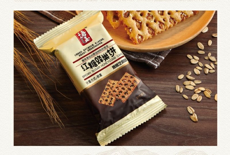 山西特产海玉红糖蜂巢脆2kg整箱