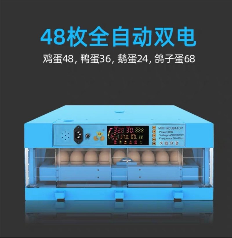 孵化机全自动小型家用型水床孵蛋器