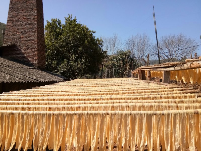 河源农家特产柴火黄豆腐竹干货自产自销